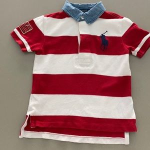 Ralph Lauren Striped Polo Shirt 3T